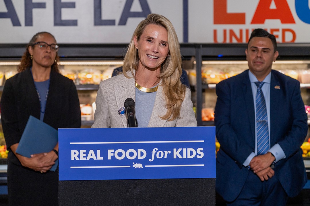 REAL FOOD FOR KIDS First partner, Jennifer Siebel Newsom