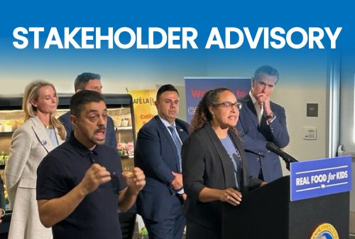 Secretary Johnson, Governor Newsom and First Partner Jennifer Siebel Newsom talk first-in-the-nation law to ban ultra-processed foods in school lunches